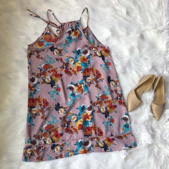 🔴SALES🔴Lily White Floral racerback summer dress - Picture 2 of 5